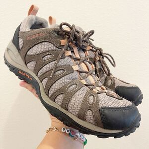 MERRELL Depart Dark Women Size 10 Gull Gray Hiking Outdoor Shoes J535264 Granola